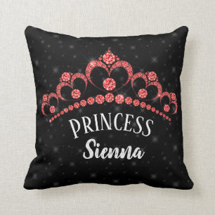 Sparkling Diamond Tiaras - choose your background Cushion