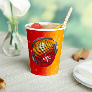 Sparkling Disco Ball Paper Cups