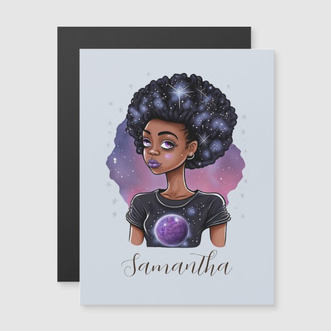 Sparkling Elegant Afro Woman (Front/Back)
