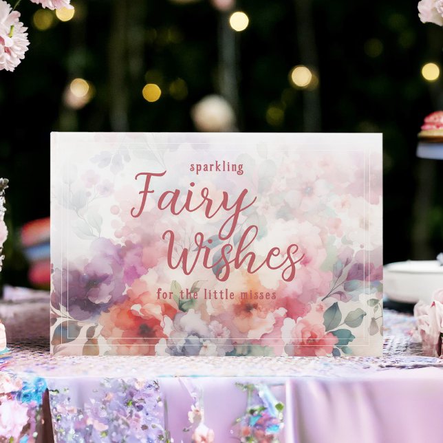 Sparkling Fairy Wishes Fairycore Garden Birthday Guest Book (Fairy First Birthday Guest Book with Sparkling Fairy Wishes for the Little Misses.)