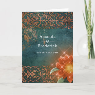 Sparkling Fantasy Vintage Wedding Programme