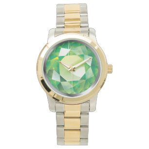 Sparkling Faux-"Peridot" Watch