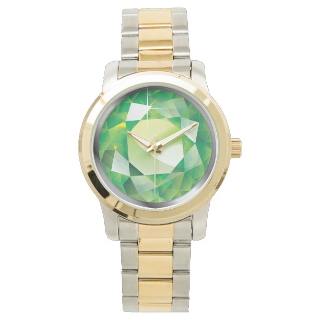 Sparkling Faux-"Peridot" Watch (Front)