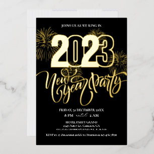 Sparkling, Fireworks and Elegant New Year's Party