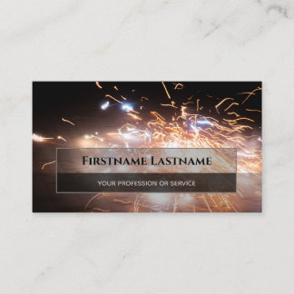 Sparkling fireworks for explosive moments business business card