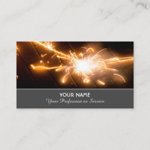 Sparkling fireworks for explosive moments business business card