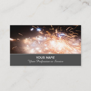 Sparkling fireworks for explosive moments business card
