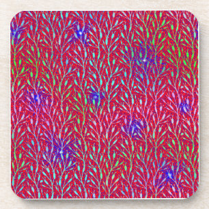 Sparkling Fireworks Party Pattern Coaster