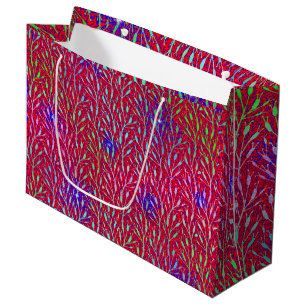 Sparkling Fireworks Party Pattern Large Gift Bag