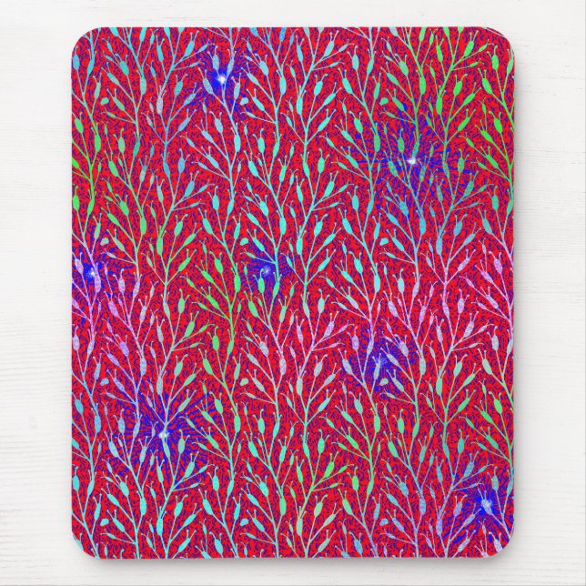 Sparkling Fireworks Party Pattern  Mouse Pad (Front)