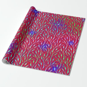 Sparkling Fireworks Party Pattern Wrapping Paper