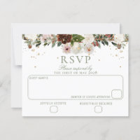 Sparkling Floral Chuppah Canopy Wedding RSVP