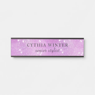 Sparkling Galaxy Stylist Nameplate
