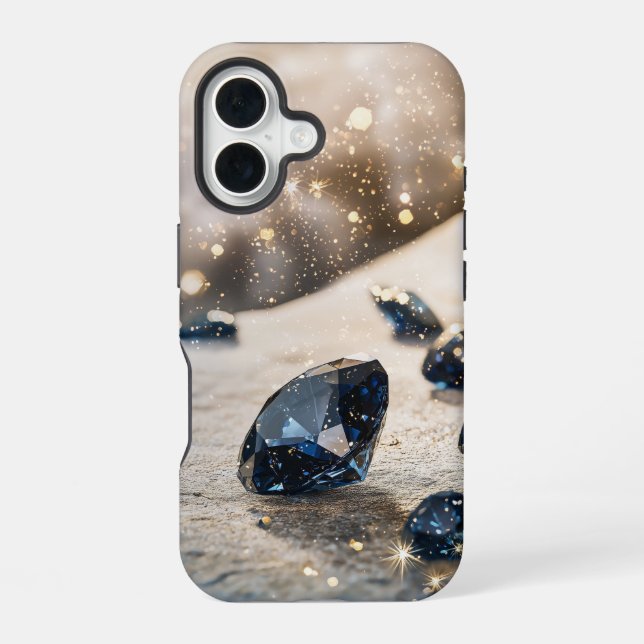 Sparkling Gemstone Phone Case  (Back)