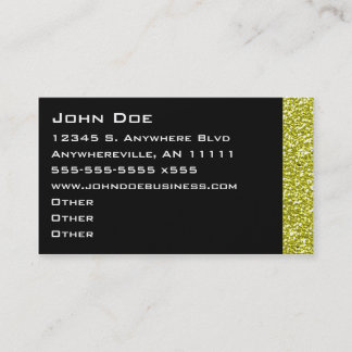 Sparkling Gold Border Business Card