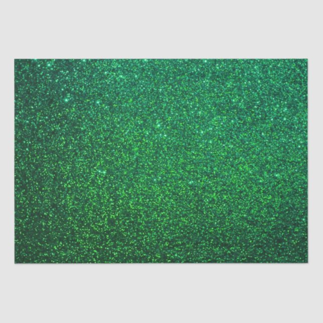 Sparkling green colour tissue paper (Front)