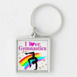 SPARKLING GYMNAST KEY RING