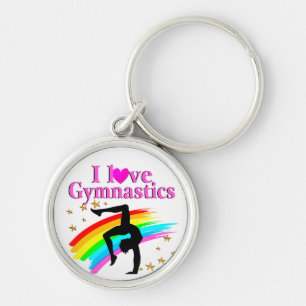 SPARKLING GYMNAST KEY RING
