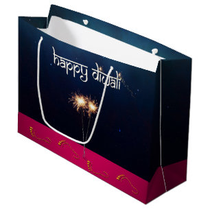 Sparkling Happy Diwali - Large Gift Bag