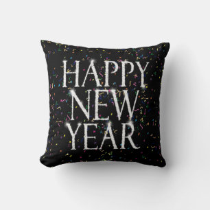 Sparkling Happy New Year Cushion