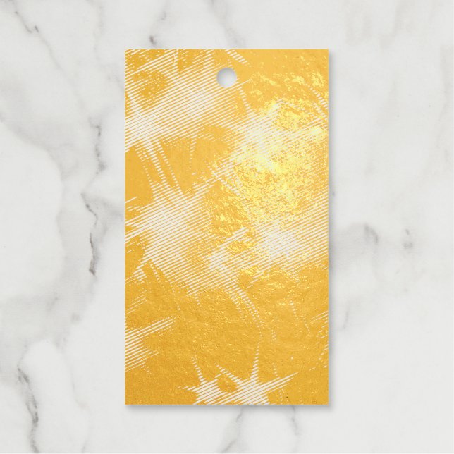 Sparkling Holiday Lights Foil Gift Tag (Front)