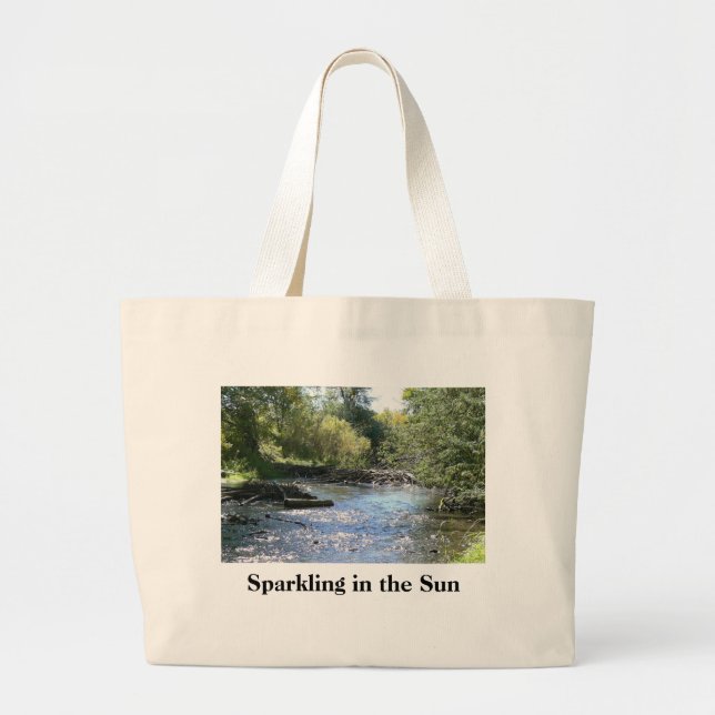 Sparkling in the Sun Large Tote Bag (Front)