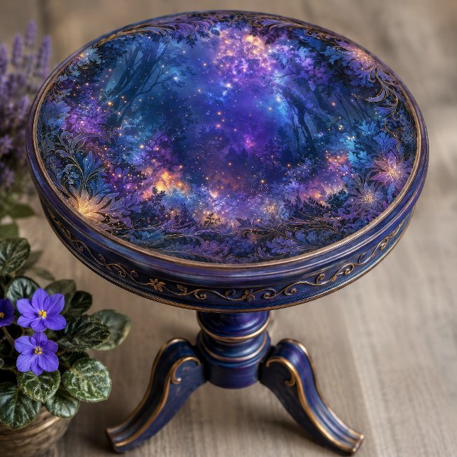 Sparkling Indigo Nebula Whimsical Forest Tissue Paper (Creator Uploaded)