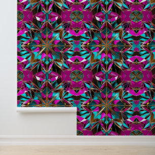 Sparkling Kaleidoscope Disco Peel and Stick Wallpaper