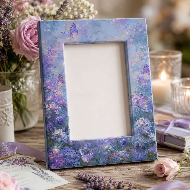 Sparkling Lavender Butterfly Meadow Decoupage Tissue Paper (Creator Uploaded)