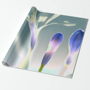 Sparkling Lavender Floral Design Wrapping Paper