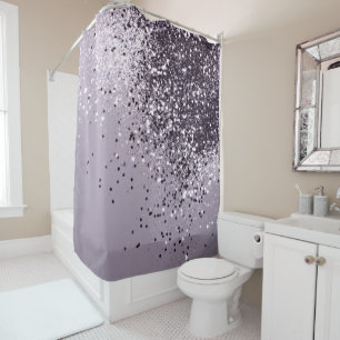 Sparkling Lavender Lady Glitter #1 Shower Curtain
