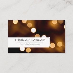 Sparkling lights bokeh professional Event Managers Business Card