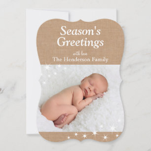 Sparkling Lights Holiday Photo Card