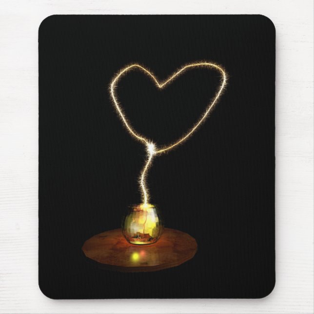 sparkling love mouse pad (Front)