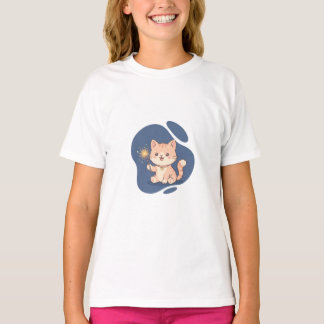 Sparkling Magic Cat Kids T-Shirt