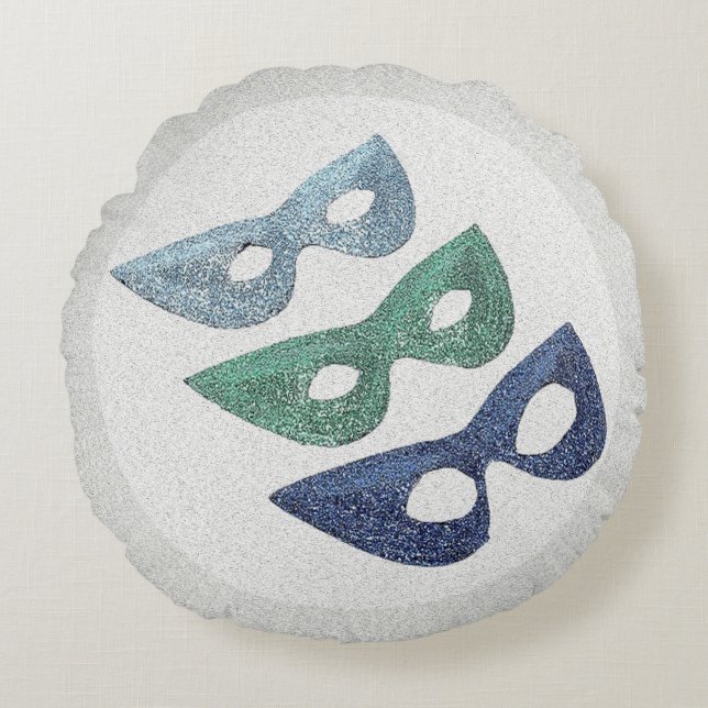 Sparkling Masks - Round Cushion (Front)