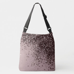 Sparkling Mauve Lady Glitter #4 (Faux Glitter) Crossbody Bag