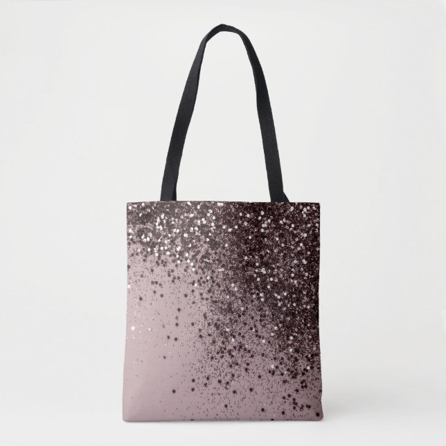 Sparkling Mauve Lady Glitter #4 (Faux Glitter)  Tote Bag (Front)