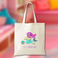 Sparkling Mermaid Reading Library Books Kid's Name