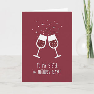Sparkling Mothers Day Toast Card