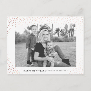 Sparkling New Year Holiday Photo Card