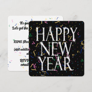Sparkling New Years Invitation