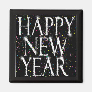 Sparkling New Years Magnet