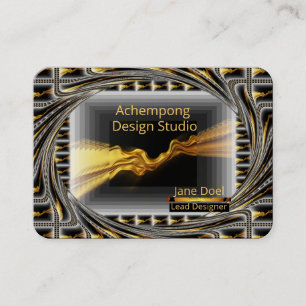Sparkling Night Sky Gold – High-End Professional Business Card