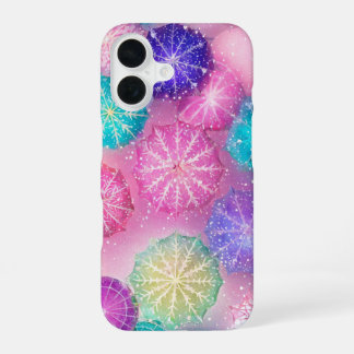 Sparkling Pastel Snowflake iPhone 16 Case