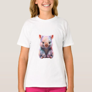 Sparkling Pastel Wombat Kids T-Shirt