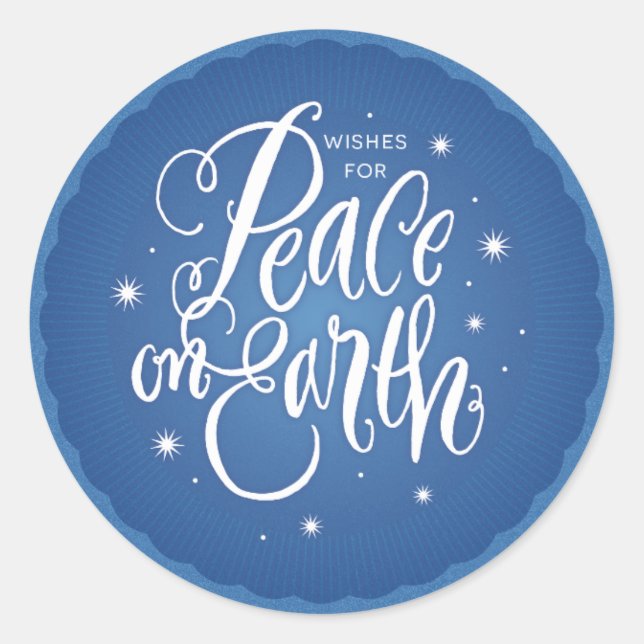 Sparkling Peace on Earth Return Sticker (Front)