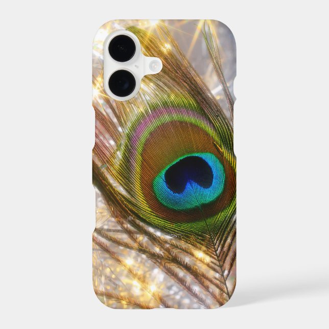 Sparkling Peacock Feather Samsung Galaxy Case (Back)