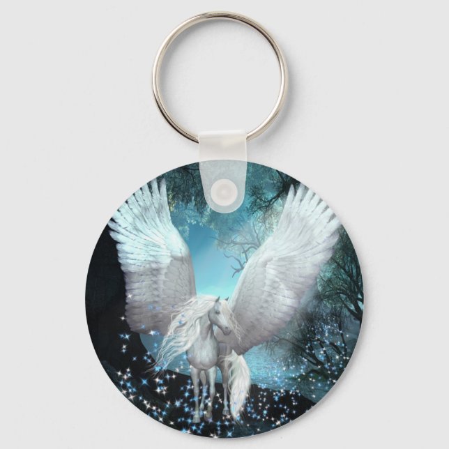 Sparkling Pegasus Key Ring (Front)