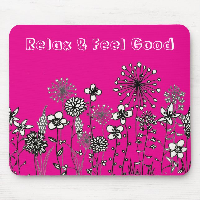 ::: Sparkling Pink Flower ::: Mousepad (Front)